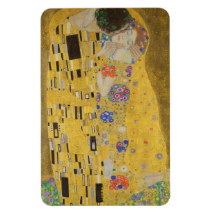 Íman O Beijo, Pintura a Óleo Art Nouveau, Gustav Klimt