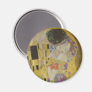 Íman O Beijo, Pintura a Óleo Art Nouveau, Gustav Klimt