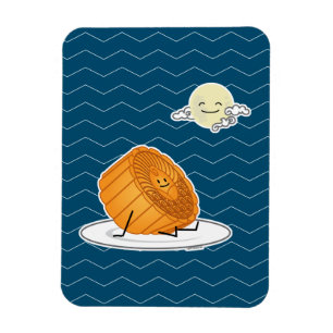 Íman O bolo lunar lunar do Festival de outono do Médio