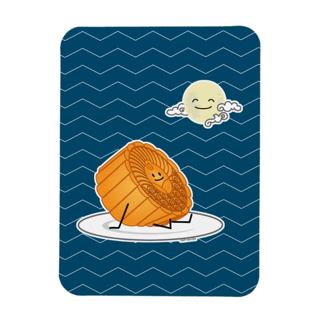 Íman O bolo lunar lunar do Festival de outono do Médio  (Vertical)