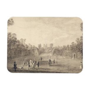 Íman O Bowling Green em Claremont, 1738 (gravura)