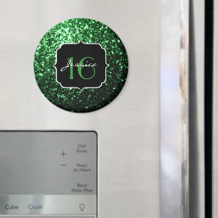 Íman O brilho bonito do verde do encanto sparkles o