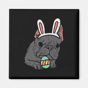 Íman O Buldogue Francês Bunny Cute Frenchie Homens de C