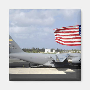 Íman O C-17 Globemaster III senta-se no flightline