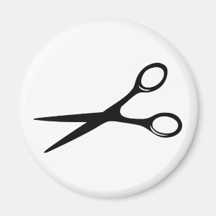 Íman o cabeleireiro do barbeiro scissors o preto