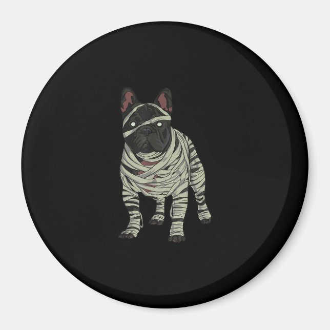 Íman O Cachorro Bulldog Francês Mummy Halloween Gift (Frente)