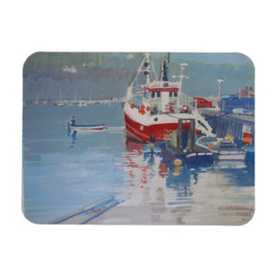 Íman O cais Salcombe do pescador
