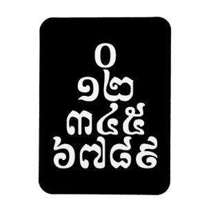 Íman O Cambodian numera a pirâmide - 0 Khmer 12 345