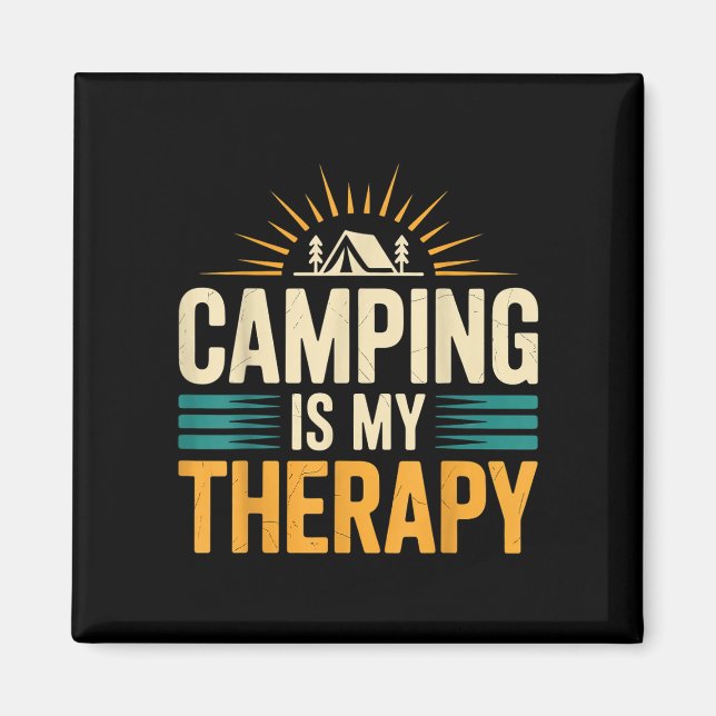 Íman O camping é minha terapia  (Frente)