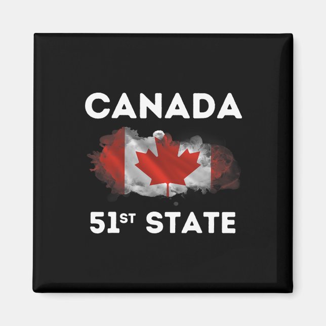 Íman O Canada 51ruas State Funny Trump Canada Meme Shir (Frente)