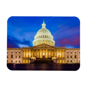 Íman O Capitólio dos Estados Unidos na hora azul