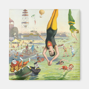 Íman O Carnaval de Água da Ilha de Coney Excelente