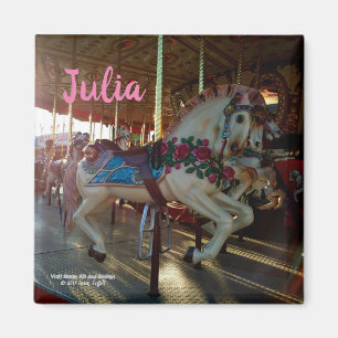 Íman O carrossel justo do carnaval Feliz-Vai-Roung