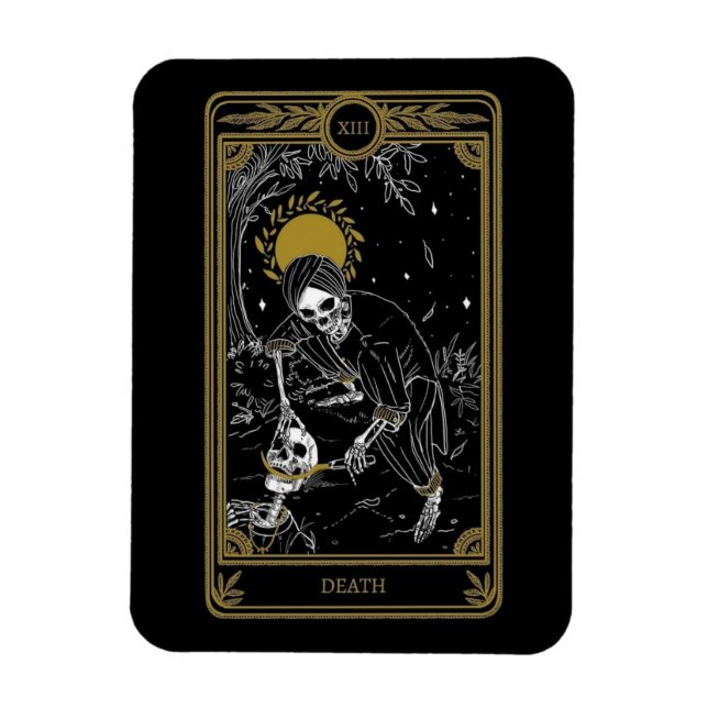 Íman O Cartão de Morte Tarot Card Magnet (Vertical)