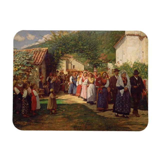 Íman O Casamento do Ouro (óleo na canvas) (Horizontal)
