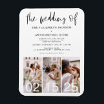 Íman O Casamento do Simples Moderno Minimalista<br><div class="desc">Elevem seus anúncios de casamento com o Simples Convite Magnético "Casamento de Minimalista". Esta design inovadora e quic combina o minimalismo moderno com a praticidade de um suporte magnético, criando uma manutenção na moda para seus convidados. A simplicidade do design adiciona um toque de sofisticação aos seus convites, enquanto a...</div>