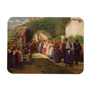 Íman O casamento dourado (óleo em canvas)
