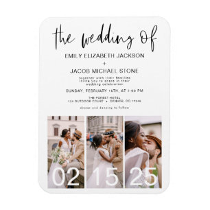 Íman O Casamento Minimalista Moderno Simples