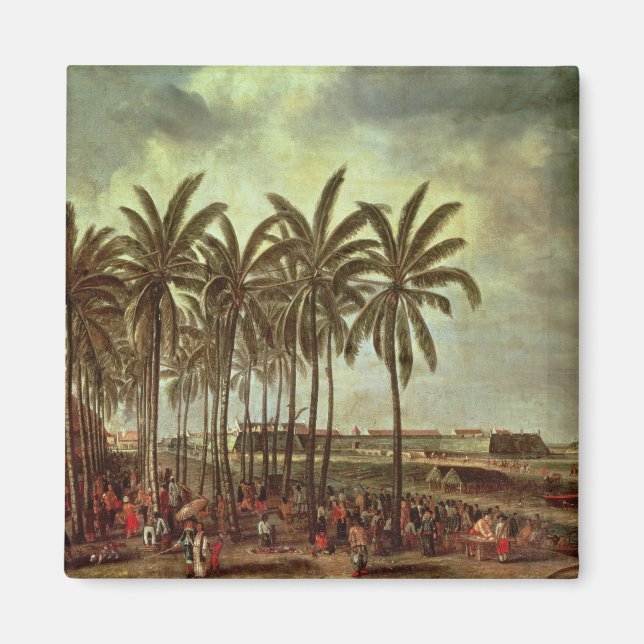 Íman O Castelo de Batavia, visto de Kali Besar (Frente)