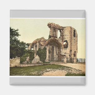 Íman O castelo, Denbigh, Wales Photochrom raro