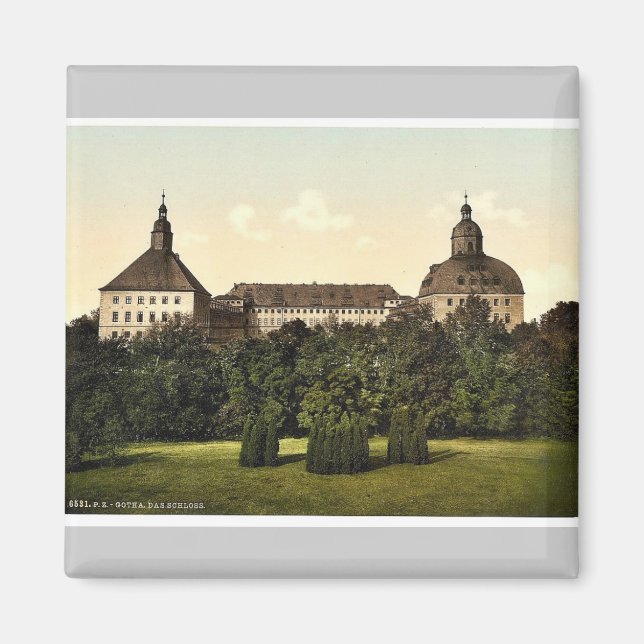 Íman O castelo, Gotha, Turíngia, Alemanha Rara Fotograf (Frente)