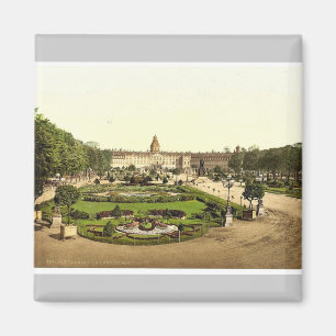 Íman O castelo, Karlsruhe, Baden, Alemanha Photoch raro