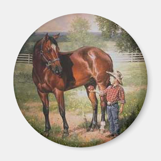 Íman O Cavalo de Vintage (Frente)