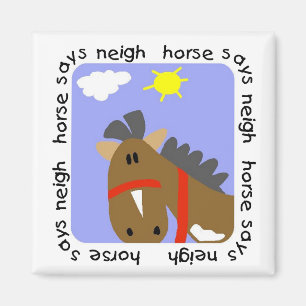 Íman O cavalo diz o camiseta e os presentes do Neigh