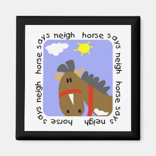 Íman O cavalo diz o camiseta e os presentes do Neigh
