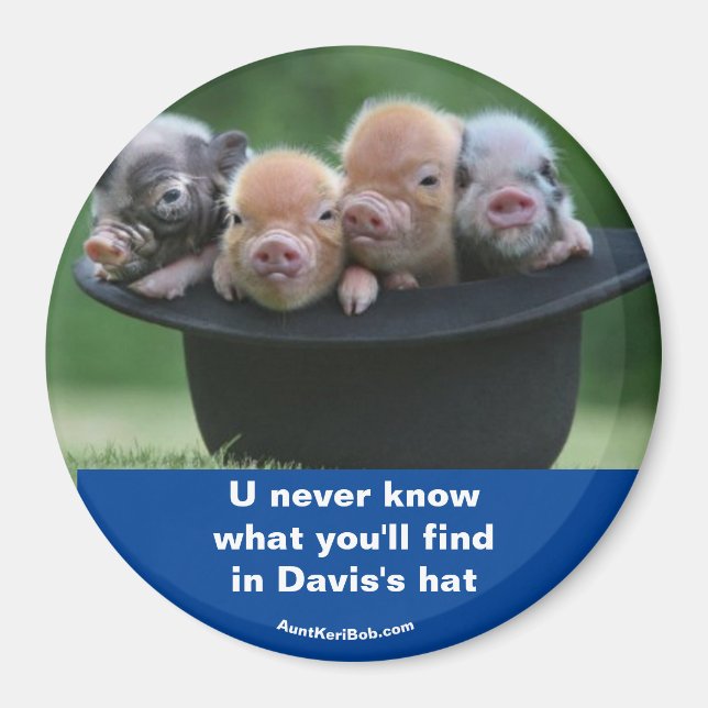 Íman O chapéu de Davis (Frente)