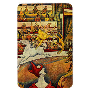 Íman O circo de Georges Seurat (1891) - palhaço &