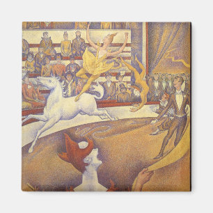Íman O Circo de Georges Seurat, Vintage Pointillism