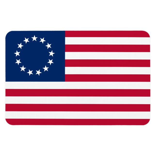 Íman O Círculo de Estrelas, Bandeira Americana por Bets (Horizontal)