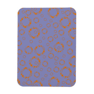 Íman o círculo roxo alaranjado feminino esquadra o