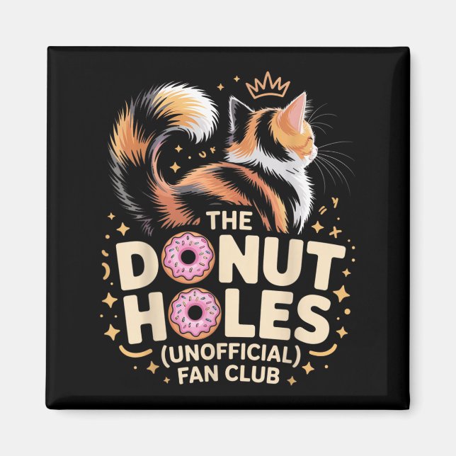 Íman O Clube de Fãs de Buracos de Donut Meme de Gato En (Frente)