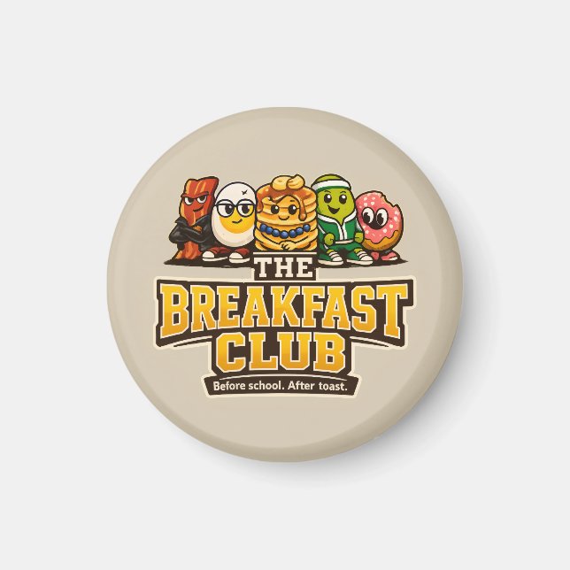 Íman O Clube do Café da Manhã - Amantes da Comida (Frente)