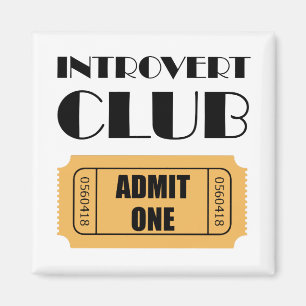Íman O clube introvertido admite um bilhete engraçado