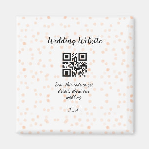 Íman O código QR de verificação do site de casamento pa