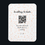 Íman O código QR de verificação do site de casamento pa<br><div class="desc">Design</div>