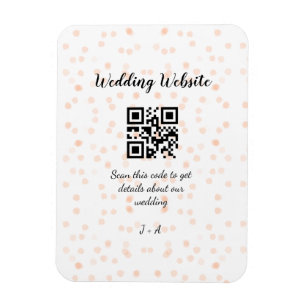 Íman O código QR de verificação do site de casamento pa