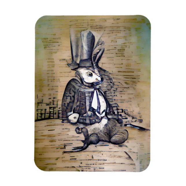 Íman O Coelho Cavalheiro (Vertical)