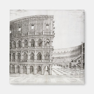 Íman O Colosseum, construído no ANÚNCIO 80 (gravura)