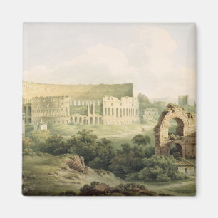 Íman O Colosseum, Roma, 1802 (w/c sobre a grafite no wo