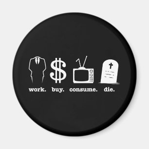 Íman o comprar do trabalho consome morre