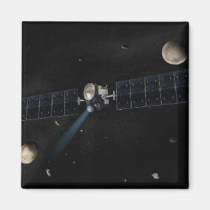 Íman O conceito do artista da nave espacial do