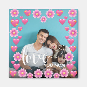 Íman O CORAÇÃO BONITA ADORA-TE Foto do Dia de as mães M