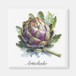 Íman O Coração do Jardim: Artichoke em Aquarela
