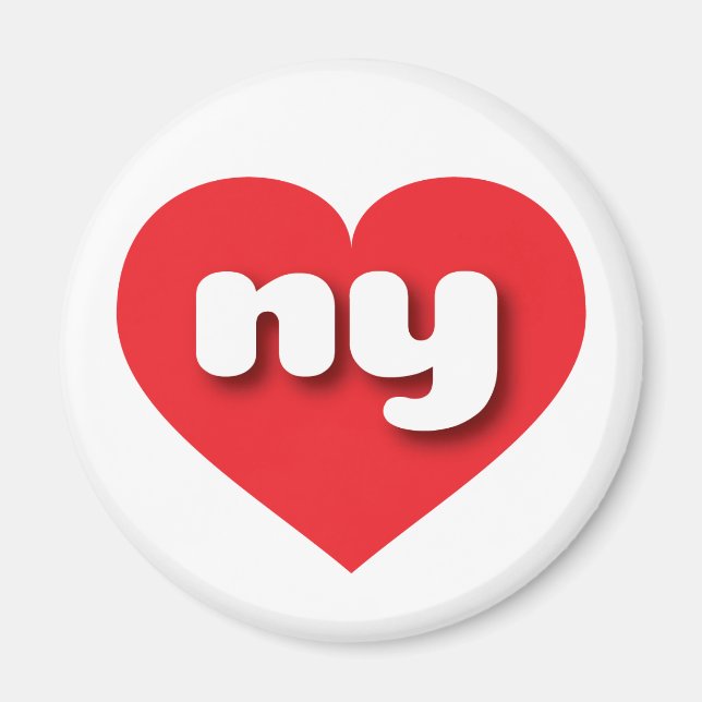 Íman O coração vermelho de Nova York - Eu amo o ny (Frente)