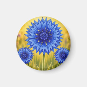 Íman O Cornflower de Pétala Radiante
