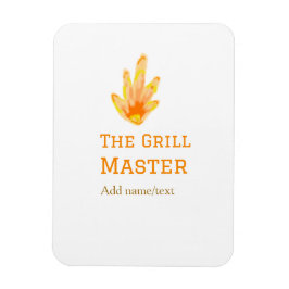 Íman O cozinhar de texto do nome de adição do churrasco